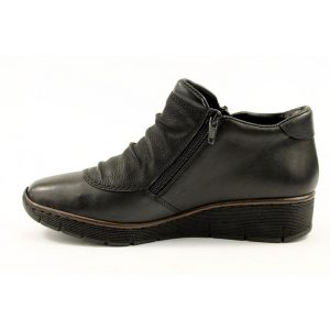 Botki na koturnie Rieker 53742-00