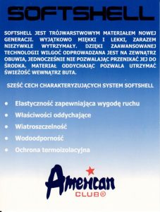 Damskie Buty Sportowe American Softshell WT 06/20 niebieskie