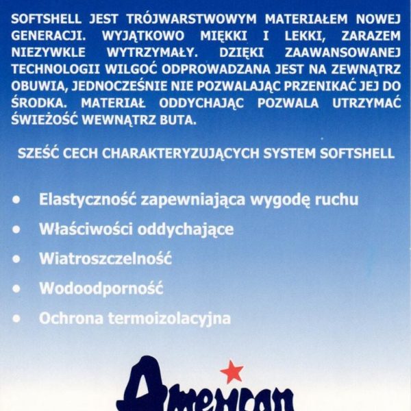 Męskie Buty Sportowe American Softshell WT 222/24 nadwymiar