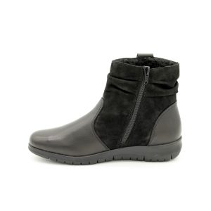 Czarne Botki ze skóry naturalnej Rieker X0181-00
