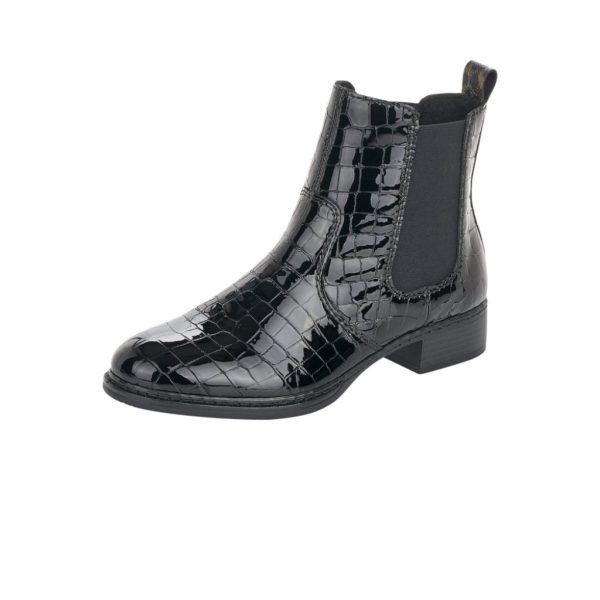Czarne Botki Rieker 73494-02