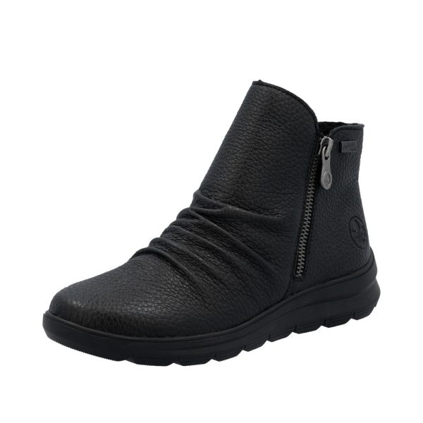 Czarne Botki Rieker Z0056-00
