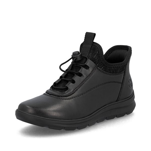 Czarne Botki Rieker Z0057-00